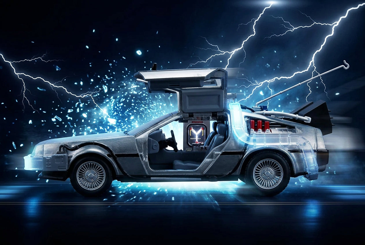 DeLorean Time Machine 1:24 – 40th Anniversary | Burning Reign